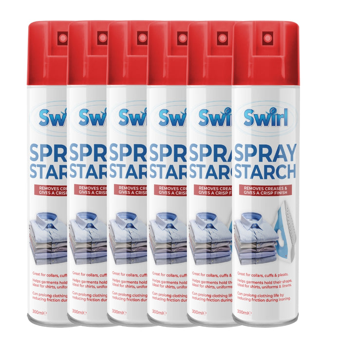 Swirl Spray Starch 300ml Assorted Packs Laundry Care Swirl Pack of 6
