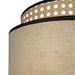 Natural Raffia Easy Fit Contrast Trim Lampshade 26cm Lighting FabFinds