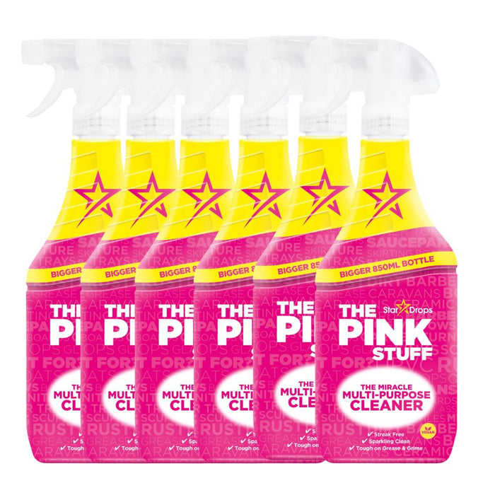 The Pink Stuff Multi Purpose Spray Cleaner 850ml Multi purpose Cleaners Stardrops Pack of 6