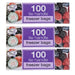 TidyZ Freezer Bags with Tie Handles 100 Pack Food Storage Bags Tidyz Pack of 3
