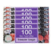 TidyZ Freezer Bags with Tie Handles 100 Pack Food Storage Bags Tidyz Pack of 6