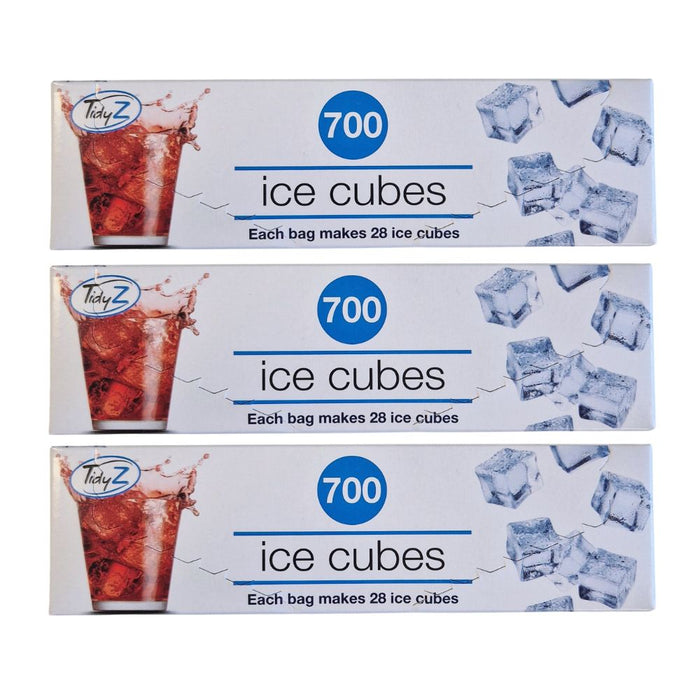 TidyZ Ice Cube Bags 700 Pack Food Storage Bags Tidyz Pack of 3