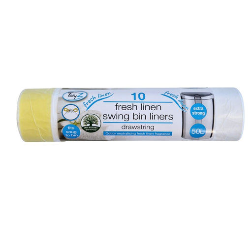 TidyZ Linen Fragranced Swing Bin Liners 50L 10 Assorted Pack Bin Liners Tidyz Pack of 1
