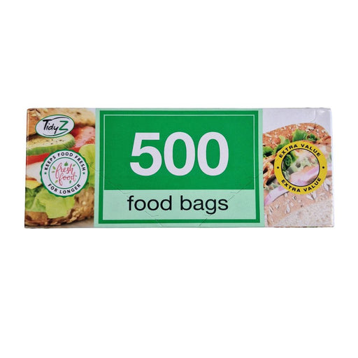 TidyZ Multipurpose Food Bags 500 Assorted Pack Food Storage Bags Tidyz Pack of 1