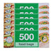 TidyZ Multipurpose Food Bags 500 Pack Food Storage Bags Tidyz Pack of 6