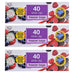 TidyZ Slide Zip Freezer Bags 40 Pack Food Storage Bags Tidyz Pack of 3