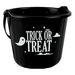 Halloween Trick or Treat Bucket Assorted Colours Halloween Decorations FabFinds Black