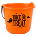 Halloween Trick or Treat Bucket Assorted Colours Halloween Decorations FabFinds Orange