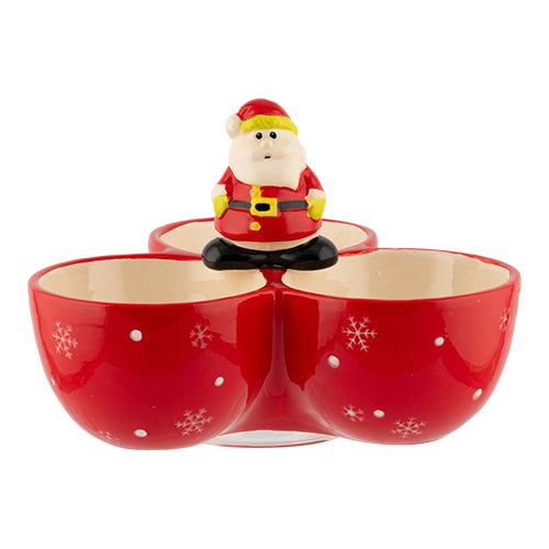 Christmas Trio Serving Bowls Assorted Handles Feature Christmas Tableware Out FabFinds Santa  