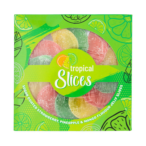 Sugar Coated Slices Sweets Assorted Flavours 110g Sweets, Mints & Chewing Gum Bumerang ltd Tropical  