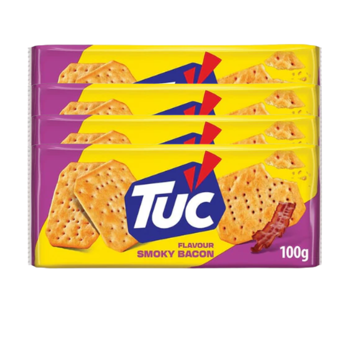 Tuc Bacon Biscuits 100g Assorted Pack Sizes Biscuits & Cereal Bars tuc 4 x 100g