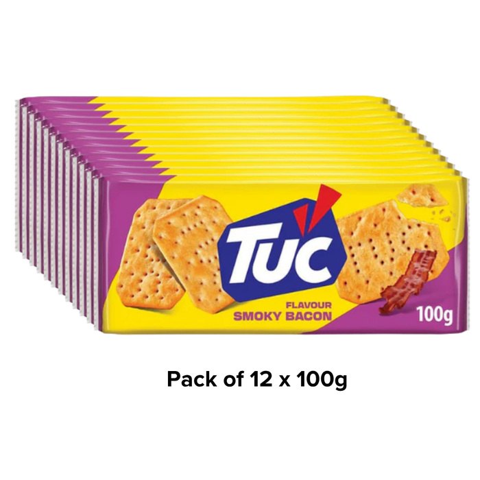 Tuc Bacon Biscuits 100g Assorted Pack Sizes Biscuits & Cereal Bars tuc 12 x 100g