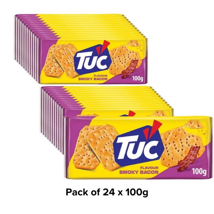 Tuc Bacon Biscuits 100g Assorted Pack Sizes Biscuits & Cereal Bars tuc 24 x100g