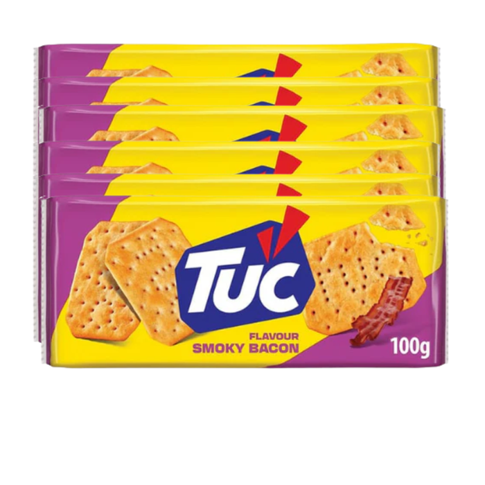 Tuc Bacon Biscuits 100g Assorted Pack Sizes Biscuits & Cereal Bars tuc 6 x 100g
