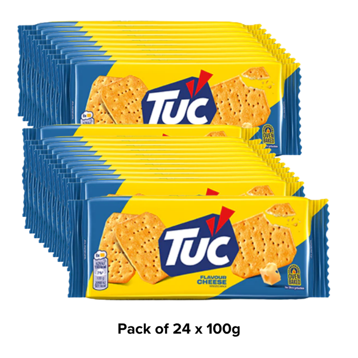 Tuc Cheese Flavour Biscuits 100g Biscuits & Cereal Bars tuc 24 x 100g