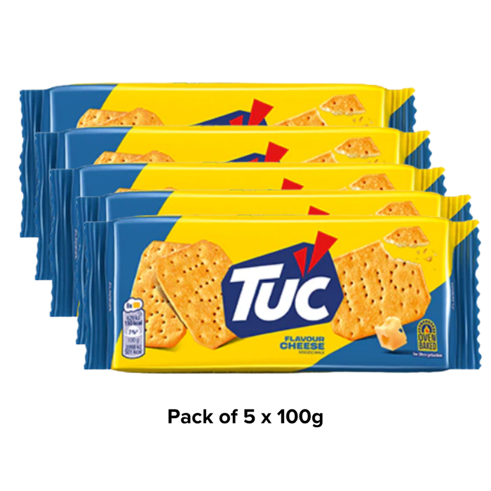 Tuc Cheese Flavour Biscuits 100g Biscuits & Cereal Bars tuc 5 x 100g