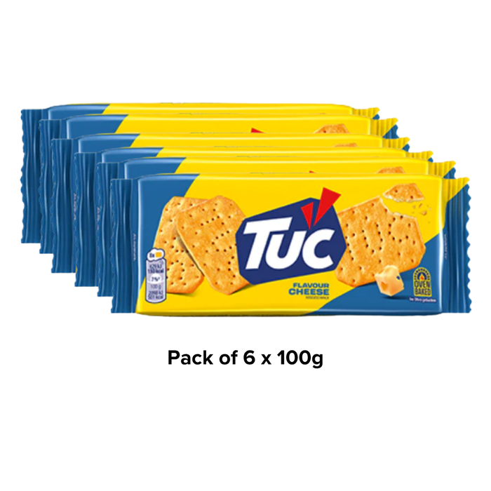Tuc Cheese Flavour Biscuits 100g Biscuits & Cereal Bars tuc 6 x 100g