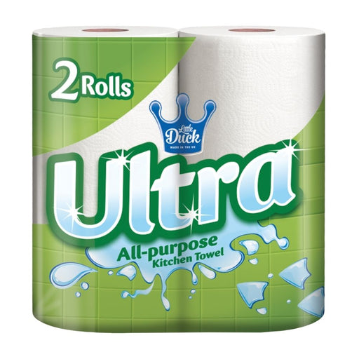 Ultra All-Purpose 2-Ply 2 Pack Kitchen Towels Assorted Packs Kitchen Roll Little Duck Pack of 1