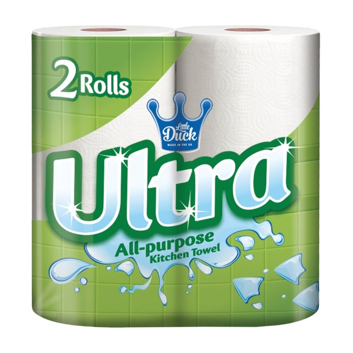 Ultra All-Purpose 2-Ply 2 Pack Kitchen Towels Assorted Packs Kitchen Roll Little Duck Pack of 1
