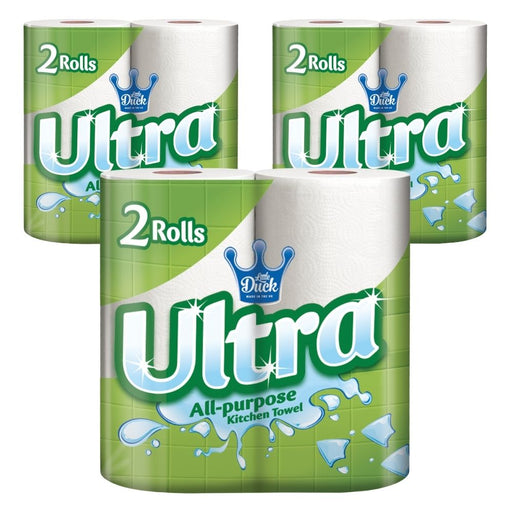 Ultra All-Purpose 2-Ply 2 Pack Kitchen Towels Assorted Packs Kitchen Roll Little Duck Pack of 3