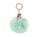 Unicorn Pom Pom Keyring Assorted Colours Kids Accessories PMS Green  