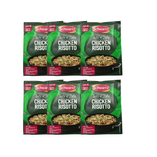 Schwartz Chicken Risotto Recipe Mix 30g Assorted Packs BB: 15/03/26 Cooking Ingredients schwartz Pack of 6
