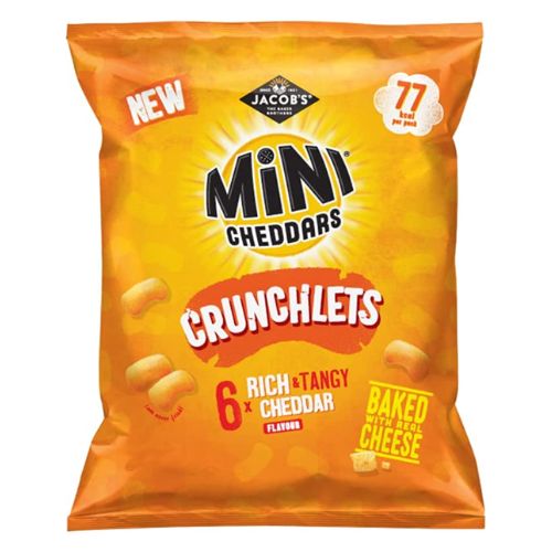 Jacobs Crunchlets Jacob's Mini Cheddars Crunchlets 6 Bag Pack-FabFinds