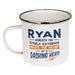 Enamel Personalised Coffee Mug Ryan Mugs history & heraldry   