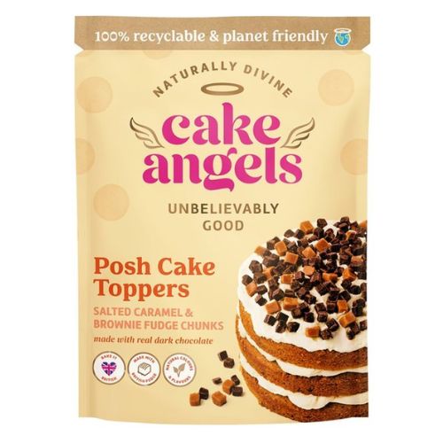Cake Angels Posh Cake Toppers Salted Caramel and Brownie Fudge 90g Home Baking Cake Angels   
