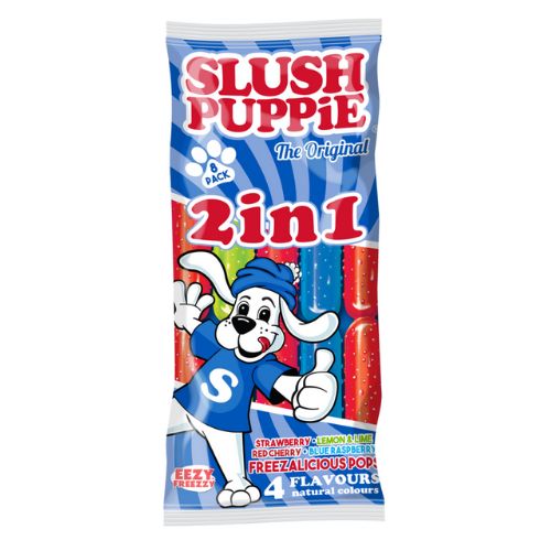 Slush Puppie The Original 2 in 1 Freezalicious Pops 8 pack food Slush Puppie   