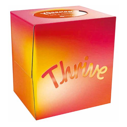 Kleenex Mindfulness Collection Thrive Tissue Cube 48 Pk Toiletries Kleenex   