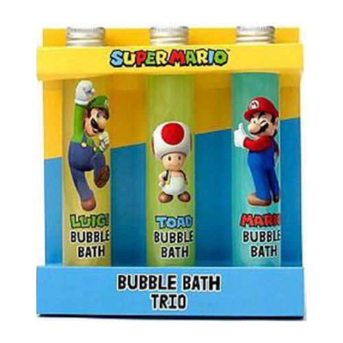 Super Mario Bubble Bath Trio Set Shower Gel & Body Wash Nintendo   