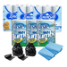 All-in-One Household Bulk 54 Toilet Roll, 3 Kitchen Rolls, 40 Bin Bags 80L, 80 All Purpose Cloths Home Essentials Toilet Roll & Wipes FabFinds