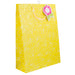 Voila Extra Large Yellow and Silver Leaf Gift Bag Gift Bags Voila   