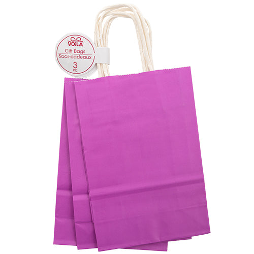 Voila Small Gift Bags 3pc Assorted Colours Gift Bags Voila Violet  