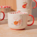 Cat Ceramic Mug 400ml Cartoon Cat Prints & Red Handles Assorted Designs Mugs Fabfinds