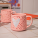 Love Mug with Cute Heart Ceramic Mug 540ml Assorted Designs Mugs FabFinds White Heart