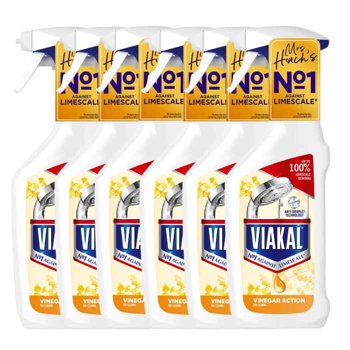 Viakal Limescale Spray Vinegar 500ml Assorted Packs Limescale Remover Viakal Pack of 6