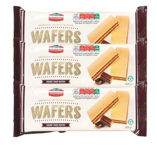 Bello Artizano Creme Choco Wafers 100g Assorted Packs Snack Foods Bello Artizano Pack of 3