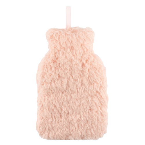 Cosy & Snug Mini Hot Water Bottle with Fleece Cover Hot Water Bottles FabFinds Pink