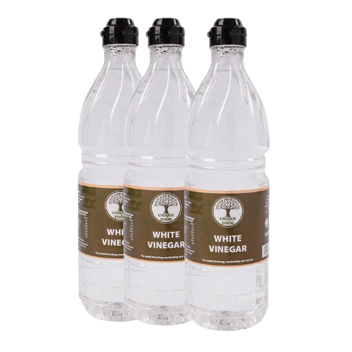 White Vinegar 1 Litre Bottle Assorted Packs Food Items FabFinds Pack of 3