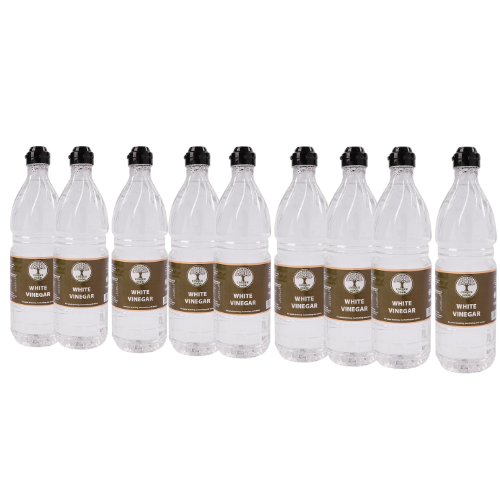 White Vinegar 1 Litre Bottle Assorted Packs Food Items FabFinds Pack of 9