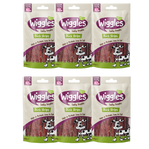 Wiggles Duck Fillets Strips Dog Treats 300g Dog Treats Wiggles 6 Packs