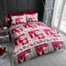 Life From Coloroll Winter Patchwork Christmas Duvet Set Assorted Sizes Duvet Sets Coloroll Double  