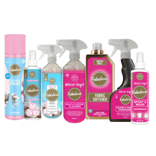 Fabulosa Winter Angel & Cotton Fresh Mixed Cleaning Bundle 7 Piece Fabulosa Bundles Fabulosa