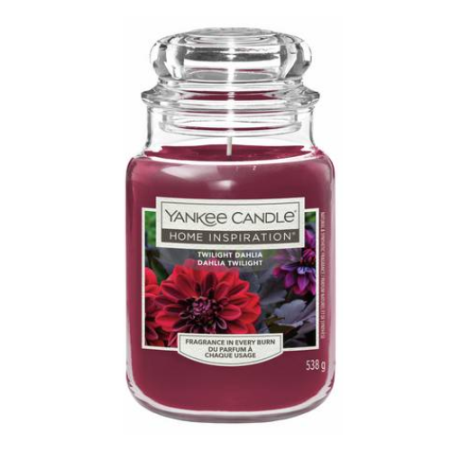 Yankee Candle Twilight Dahlia Large Jar 538g Christmas Candles & Holders Yankee Candle