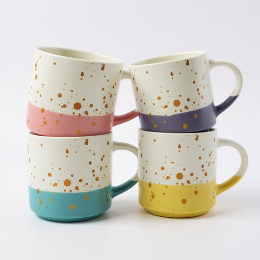 Speckled Ceramic Coffee Mug Collection 400ml – Assorted Colors Drinkware FabFinds