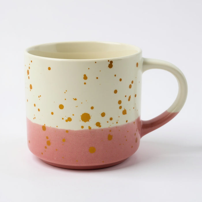 Speckled Ceramic Coffee Mug Collection 400ml – Assorted Colors Drinkware FabFinds Pink Speckled Mug