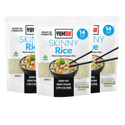 Yumsu Skinny Konjac Rice 380g Assorted Packs Pasta, Rice & Noodles Yumsu Pack of 3