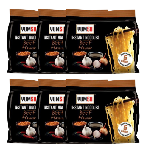 Yumsu Instant Noodles Beef Flavour Assorted Packs Pasta, Rice & Noodles Yumsu 30 Packs